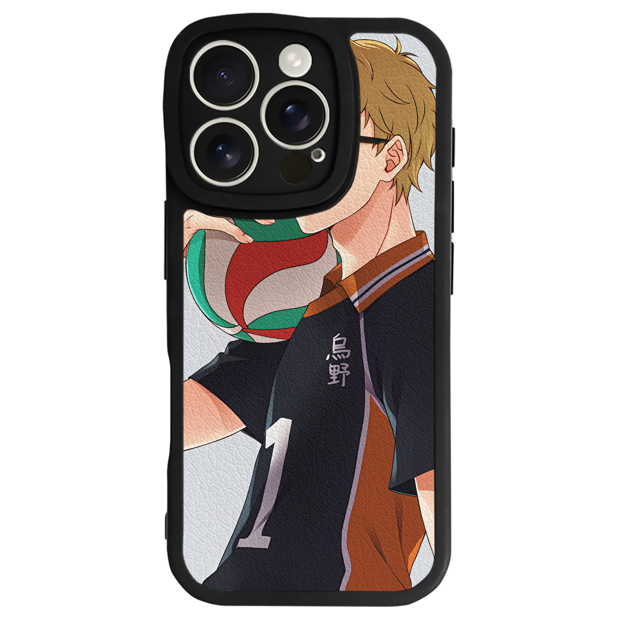 （画像用） ハイキュー!! Haikyu!! 【iPhone 16シリーズ対応】シリコンスマホケース（レザー調） 材質：シリコン